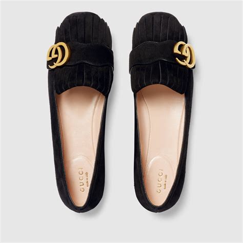 gucci flat shoes with fur|gucci outlet flats.